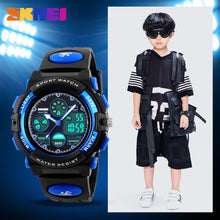 Load image into Gallery viewer, SKMEI Brand Children Watches Kids Sports Cartoon Watch For Girls Boys Rubber Strap Children's Quartz Digital LED Wristwatches