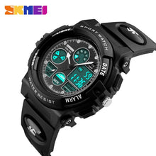 Load image into Gallery viewer, SKMEI Children's Watches Fashion Sport Military Waterproof Wristwatches Dual Time LED Digital Quartz Watch For Boys Girls Kids