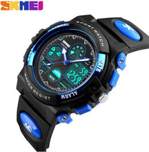 Load image into Gallery viewer, SKMEI Children's Watches Fashion Sport Military Waterproof Wristwatches Dual Time LED Digital Quartz Watch For Boys Girls Kids