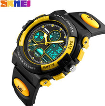 Load image into Gallery viewer, SKMEI Children's Watches Fashion Sport Military Waterproof Wristwatches Dual Time LED Digital Quartz Watch For Boys Girls Kids