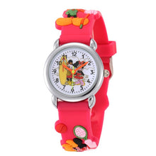 Load image into Gallery viewer, 3D Cartoon Watch Children Girls Pink Rubber Band Watches Fashion Girls Student Quartz Clock Women Kids Relojes Relogio Feminino
