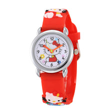 Load image into Gallery viewer, 3D Cartoon Watch Children Girls Pink Rubber Band Watches Fashion Girls Student Quartz Clock Women Kids Relojes Relogio Feminino