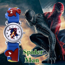 Load image into Gallery viewer, New Spider man boy Watch Kid Child Cartoon Watches Fashion High Quality Girls Wristwatch Hot Sale Cute Jelly Colorful Clock