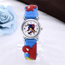 Load image into Gallery viewer, New Spider man boy Watch Kid Child Cartoon Watches Fashion High Quality Girls Wristwatch Hot Sale Cute Jelly Colorful Clock