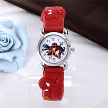 Load image into Gallery viewer, New Spider man boy Watch Kid Child Cartoon Watches Fashion High Quality Girls Wristwatch Hot Sale Cute Jelly Colorful Clock