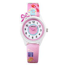 Load image into Gallery viewer, KEZZI Top Brand Kids Children Fashion Watches Quartz Analog Cartoon Leather Strap Wrist Watch Boys Girls Waterproof Gift Clocks