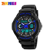 Load image into Gallery viewer, SKMEI Brand Children Sports Watches 50m Waterproof Fashion Casual Quartz Digital Watch Boys Girl LED Multifunction Wristwatches