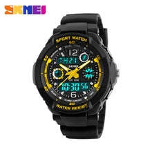 Load image into Gallery viewer, SKMEI Brand Children Sports Watches 50m Waterproof Fashion Casual Quartz Digital Watch Boys Girl LED Multifunction Wristwatches