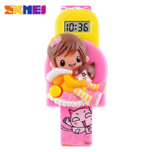 Load image into Gallery viewer, Skmei Cute Children's Kids Watches Fashion Casual Sport Cartoon Watch For Girls Rubber Strap Children's Digital LED Wristwatches