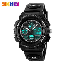 Load image into Gallery viewer, SKMEI Brand Children Watches Kids Sports Cartoon Watch For Girls Boys Rubber Strap Children's Quartz Digital LED Wristwatches