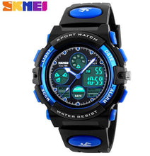 Load image into Gallery viewer, SKMEI Brand Children Watches Kids Sports Cartoon Watch For Girls Boys Rubber Strap Children's Quartz Digital LED Wristwatches