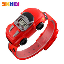 Load image into Gallery viewer, SKMEI Children Cartoon Creative Digital Watches Kids Fashion Car Black Outdoor Wristwatches For Boys Girls Student Casual Watch