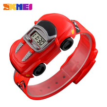 Load image into Gallery viewer, SKMEI Children Cartoon Creative Digital Watches Kids Fashion Car Black Outdoor Wristwatches For Boys Girls Student Casual Watch