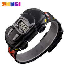 Load image into Gallery viewer, SKMEI Children Cartoon Creative Digital Watches Kids Fashion Car Black Outdoor Wristwatches For Boys Girls Student Casual Watch