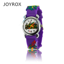 Load image into Gallery viewer, JOYROX New Ninja Turtle Pattern Rubber Strap Children Watches Fashion Boy Girls Quartz Wristwatch Cool Kids watchCartoon Clock