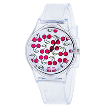 Load image into Gallery viewer, Newly Design Kids Lovely Pattern Transparent Silicone Gel Band Quartz Wrist Watch For Student Boys Girls Gift