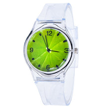 Load image into Gallery viewer, Newly Design Kids Lovely Pattern Transparent Silicone Gel Band Quartz Wrist Watch For Student Boys Girls Gift