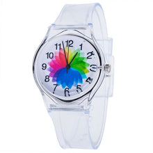 Load image into Gallery viewer, Newly Design Kids Lovely Pattern Transparent Silicone Gel Band Quartz Wrist Watch For Student Boys Girls Gift