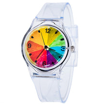 Load image into Gallery viewer, Newly Design Kids Lovely Pattern Transparent Silicone Gel Band Quartz Wrist Watch For Student Boys Girls Gift