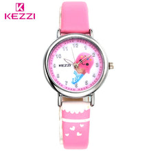 Load image into Gallery viewer, KEZZI Children Fashion Watches  Quartz Watch Boys Girls Cartoon Leather Watchband Baby Wristwatches Gift Clock Watch