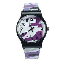 Load image into Gallery viewer, Super Quality 2018  Camouflage Children Watch Quartz Wristwatch Silicone Band  For Girls Boy  Top Brand Luxury  Watch Men