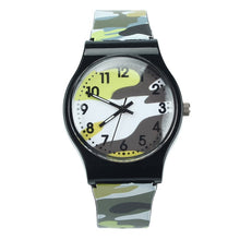 Load image into Gallery viewer, Super Quality 2018  Camouflage Children Watch Quartz Wristwatch Silicone Band  For Girls Boy  Top Brand Luxury  Watch Men
