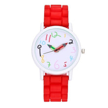 Load image into Gallery viewer, New white case children watches silicone belt pencil pointer watch fashion girls kids paint clock dropshipping