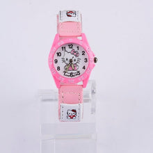 Load image into Gallery viewer, Hello Kitty Kids Watches For Girls Children's Watches Cartoon Baby Watch Leather Kids Girl Watch Clock relogio infantil menina