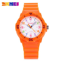 Load image into Gallery viewer, Children Watches 50M Waterproof Quartz Wristwatches Jelly Kids Clock boys Hours girls Students Watch Relojes SKMEI 2018