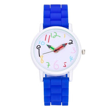 Load image into Gallery viewer, High Quality white case silicone belt children watch pencil pointer watch fashion girls kids paint clock wholesale dropshipping