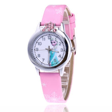 Load image into Gallery viewer, Hot Sales relogio feminino 2018 New relojes Cartoon Children Watch Princess Watches Fashion Kids Cute Leather quartz Watch Girl