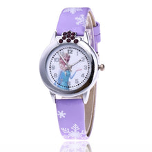 Load image into Gallery viewer, Hot Sales relogio feminino 2018 New relojes Cartoon Children Watch Princess Watches Fashion Kids Cute Leather quartz Watch Girl