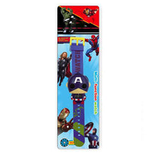 Load image into Gallery viewer, electronic cartoon children's Watch Telescopic deformation Cat Car Spiderman Child Watches For Student Boys Girl Kids Wristwatch