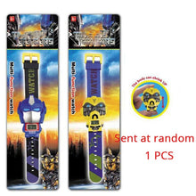 Load image into Gallery viewer, electronic cartoon children's Watch Telescopic deformation Cat Car Spiderman Child Watches For Student Boys Girl Kids Wristwatch