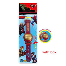 Load image into Gallery viewer, electronic cartoon children's Watch Telescopic deformation Cat Car Spiderman Child Watches For Student Boys Girl Kids Wristwatch
