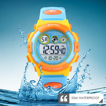 Load image into Gallery viewer, SKMEI Children Watch Boys Waterproof LED Digital Sports Watch Kids Alarm Date Watch for Children Girl Gift Reloj Deportivo