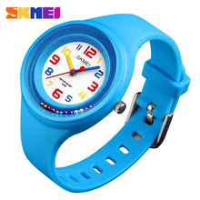 Load image into Gallery viewer, SKMEI NEW Kids Watches Colorful Quartz Wristwatch 50M Waterproof Alarm Clock Boys Girls Children Watches 1386 reloj mujer