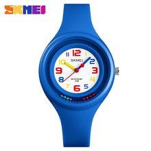 Load image into Gallery viewer, SKMEI NEW Kids Watches Colorful Quartz Wristwatch 50M Waterproof Alarm Clock Boys Girls Children Watches 1386 reloj mujer