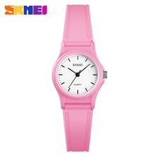 Load image into Gallery viewer, SKMEI NEW Kids Watches Plastic Case Boys Girls Children Watch Outdoor Sports Waterproof PU Starp Quartz Wristwatch 1401 reloj