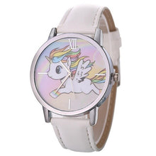 Load image into Gallery viewer, Unicorn Watch Children's Watch Carton Rainbow Animal Kids Girls Leather Band Analog Alloy Quartz Watches Wristwatches