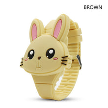 Load image into Gallery viewer, Flip Cover Cartoon Digital Kids Watches Electronic Children Watch Rubber for Boy Girls Student Child Clock Reloj Infantil Saati