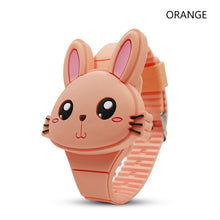 Load image into Gallery viewer, Flip Cover Cartoon Digital Kids Watches Electronic Children Watch Rubber for Boy Girls Student Child Clock Reloj Infantil Saati