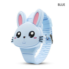 Load image into Gallery viewer, Flip Cover Cartoon Digital Kids Watches Electronic Children Watch Rubber for Boy Girls Student Child Clock Reloj Infantil Saati