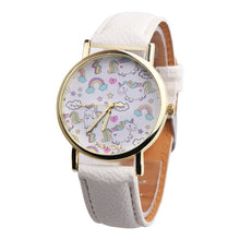 Load image into Gallery viewer, Cute Kids Watch Cartoon Unicorn Leather Strap Wristwatch Classic Digital Girl Boy Watch Child Quartz Watch