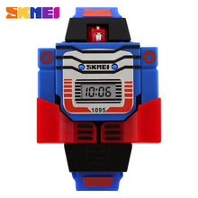 Load image into Gallery viewer, SKMEI Kids Watches LED Digital Children Cartoon Sports Watches Robot Transformation Toys Boys Wristwatches montre enfant 1095