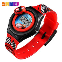 Load image into Gallery viewer, SKMEI Cartoon Car Children Watch Fashion Digital Electronic Children Watch Creative Cartoon Student Watch Boy Child Girl 1376