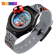 Load image into Gallery viewer, SKMEI Cartoon Car Children Watch Fashion Digital Electronic Children Watch Creative Cartoon Student Watch Boy Child Girl 1376