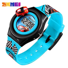 Load image into Gallery viewer, SKMEI Cartoon Car Children Watch Fashion Digital Electronic Children Watch Creative Cartoon Student Watch Boy Child Girl 1376