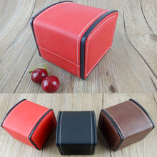 Load image into Gallery viewer, Faux Leather Square Jewelry Watch Case New Watch Box Display Gift Box With Pillow Cushion High-grade PU Leather Curved Watch Box