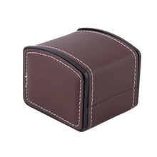Load image into Gallery viewer, Faux Leather Square Jewelry Watch Case New Watch Box Display Gift Box With Pillow Cushion High-grade PU Leather Curved Watch Box